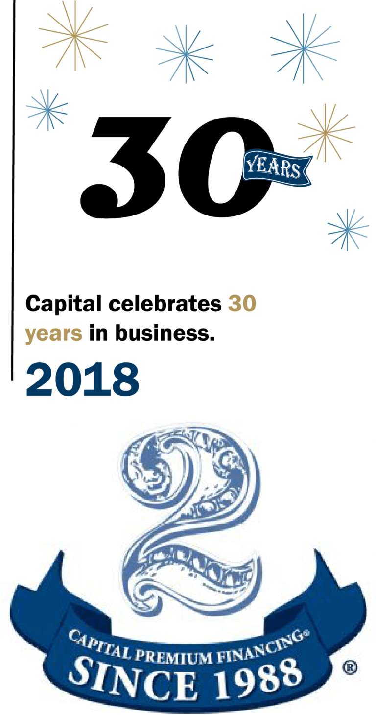 Capital Premium Financing Celebrating it's 30 years of Business