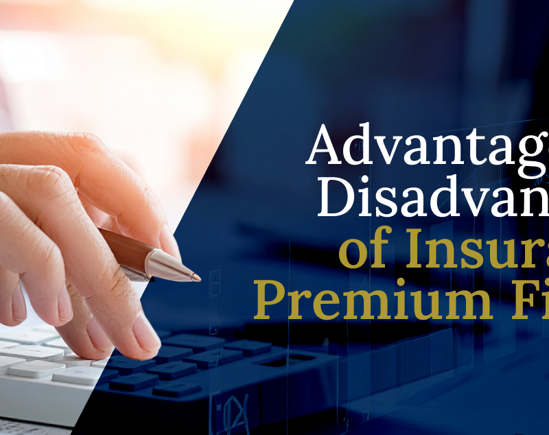 A chart illustrating the pros and cons of insurance premium financing highlighting key points