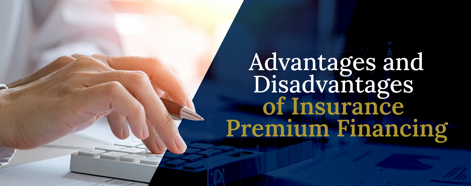 A chart illustrating the pros and cons of insurance premium financing highlighting key points